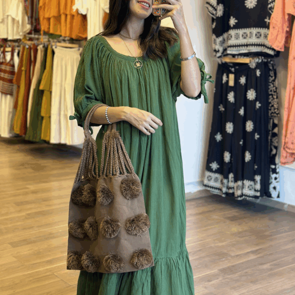 Vestido Afrodita Verde Militar